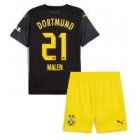 Borussia Dortmund Donyell Malen #21 Gostujuci Dres za djecu 2024-25 Kratak Rukav (+ Kratke hlače)